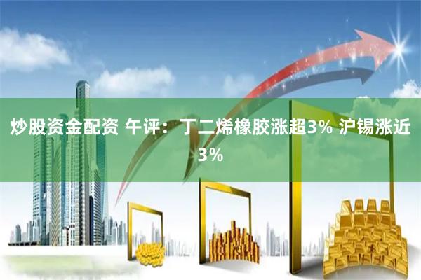 炒股资金配资 午评：丁二烯橡胶涨超3% 沪锡涨近3%